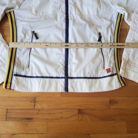 Colin's Sport Vintage Full Zip Windbreaker Mock Neck Mesh Side Stripes Retro - Picture 9 of 16